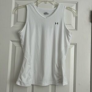 Under Armour White Workout Tank Top M